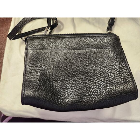 Brighton Crossbody Suede and Leather Black‎ EUC 7.5" x 6" x 3" with dust cover - Picture 2 of 7